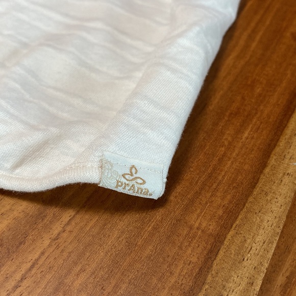 Prana off white cream long sleeve top size large - Picture 3 of 11